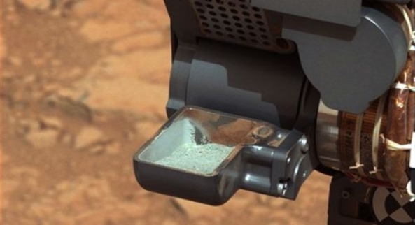 NASA: restos del polvo hallados en la primera roca perforada